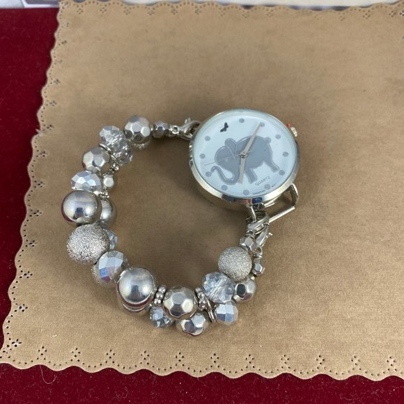 Child's Watch Elephants Always Remember Silver - Picture 2 of 5
